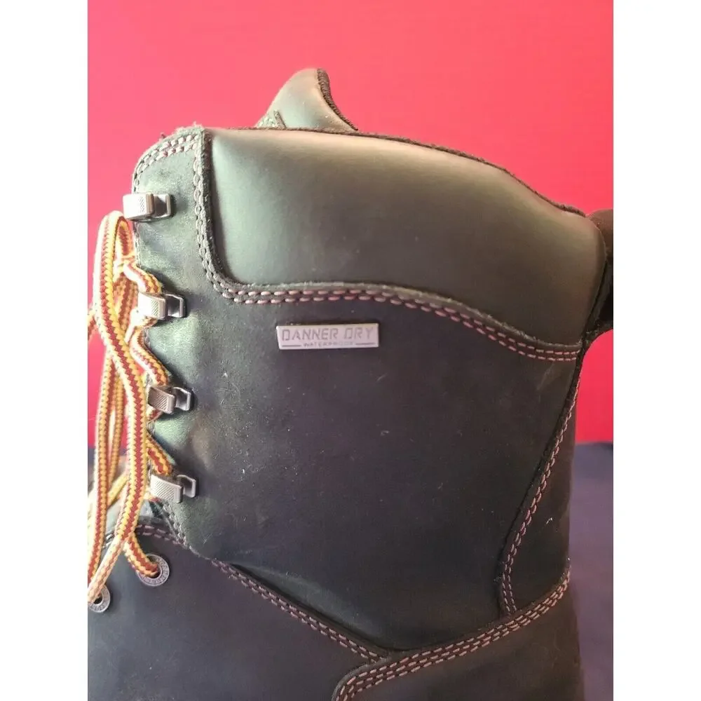 Men’s Danner Gritstone 8” boots, size US 15D Black Work Boots Safety 14220